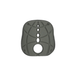 Zone Seat Pad with Cupholder Cut-Out - Grey