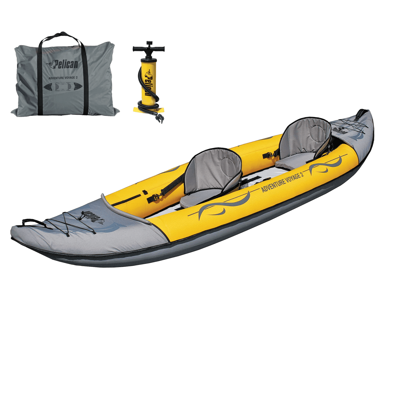 Adventure Voyage 2 Inflatable Kayak with Pump
