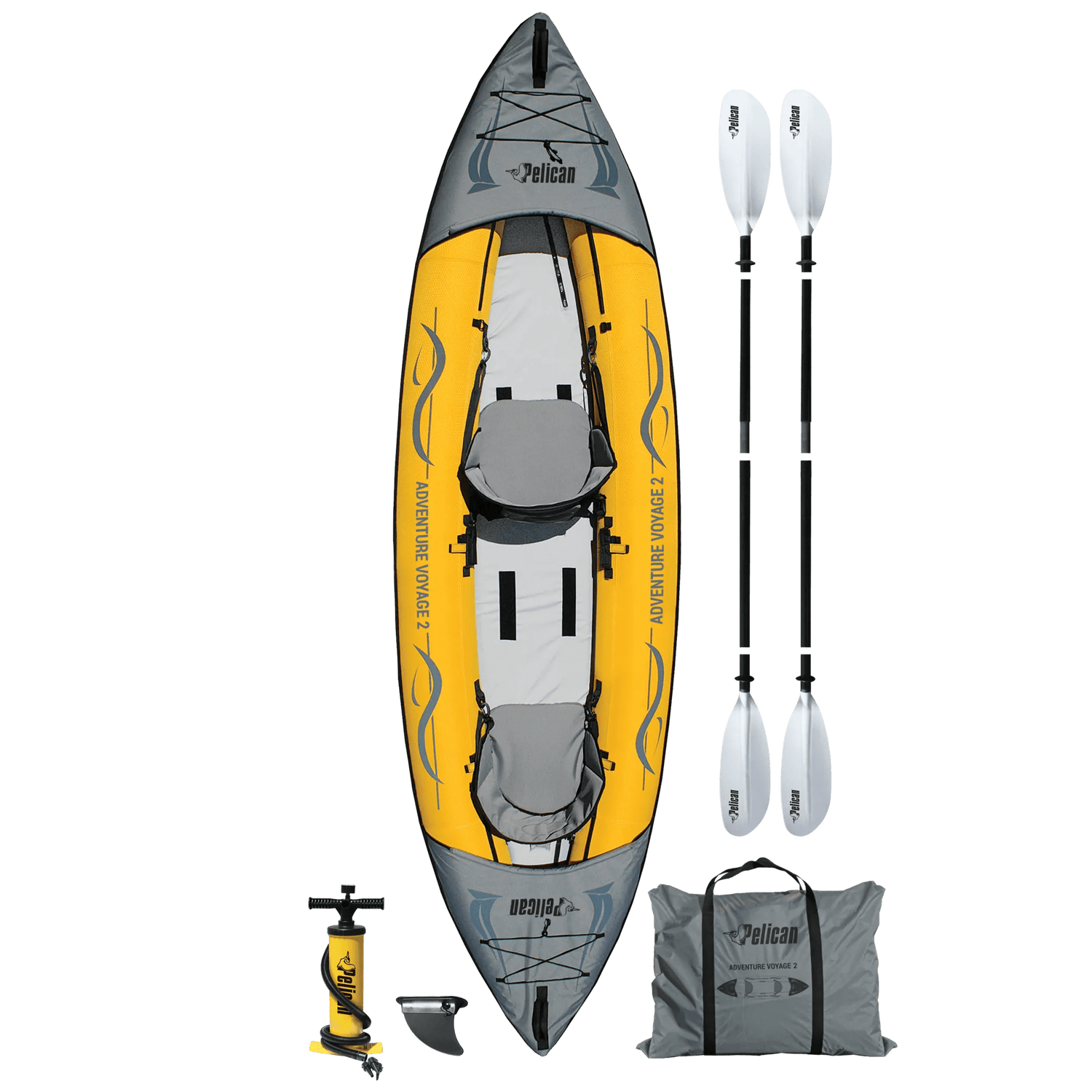 Adventure Voyage 2 Inflatable Kayak with Pump