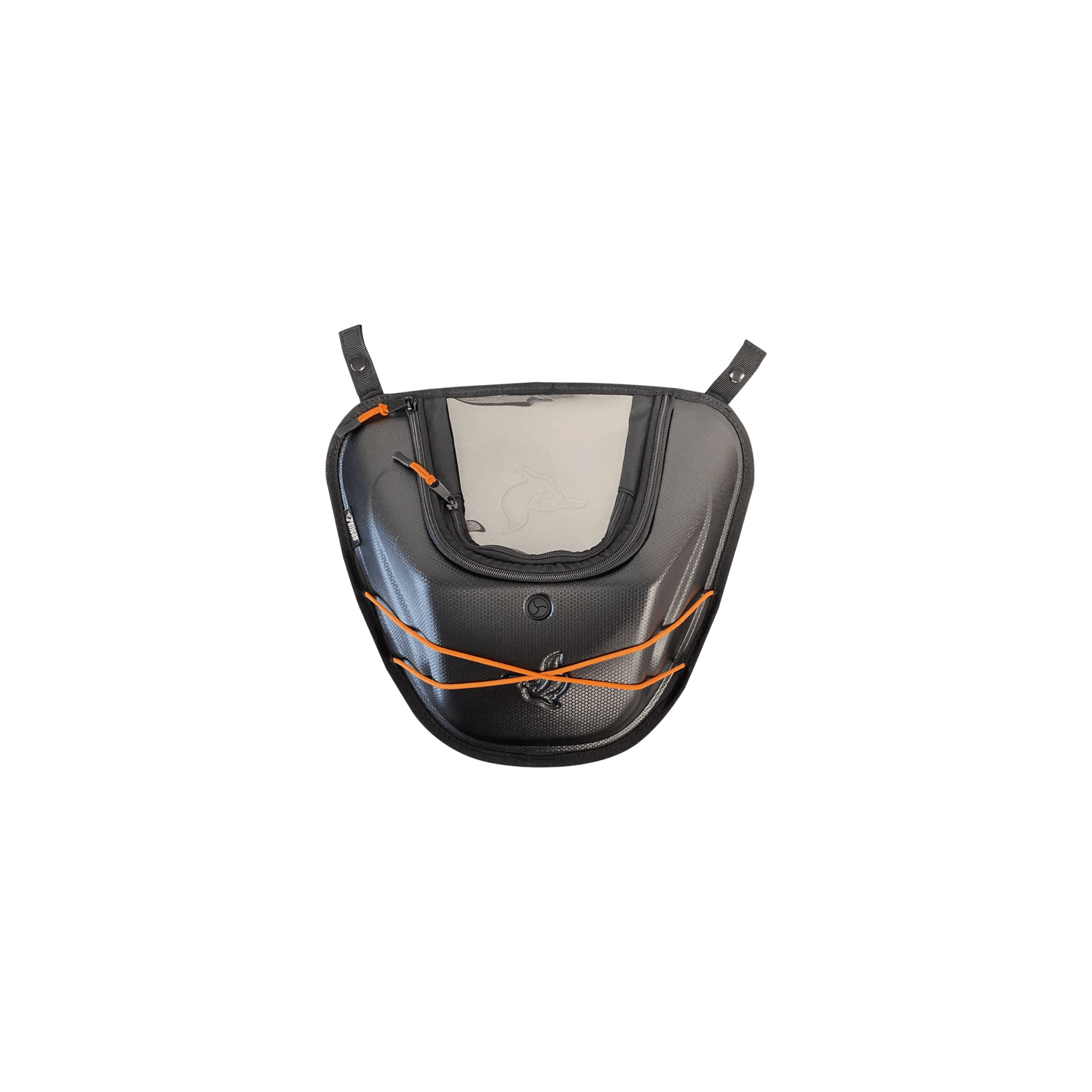 Removable front storage bag with orange accents for Mission kayaks (KA10)