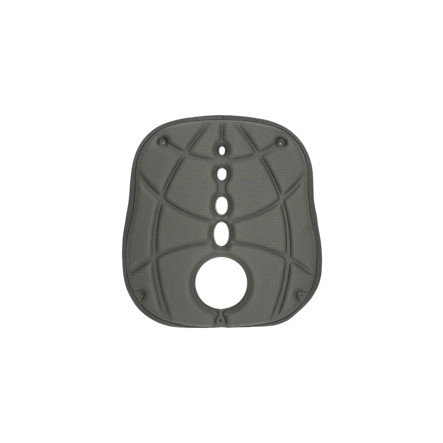 Zone Seat Pad with Cupholder Cut-Out - Grey