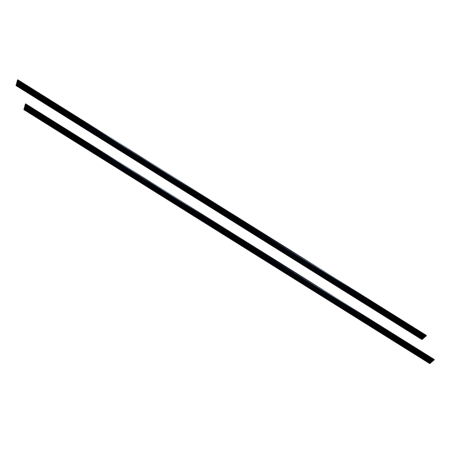 7.5' (2.3 m) Protective Gunnel Sleeves for 15'6" Canoe